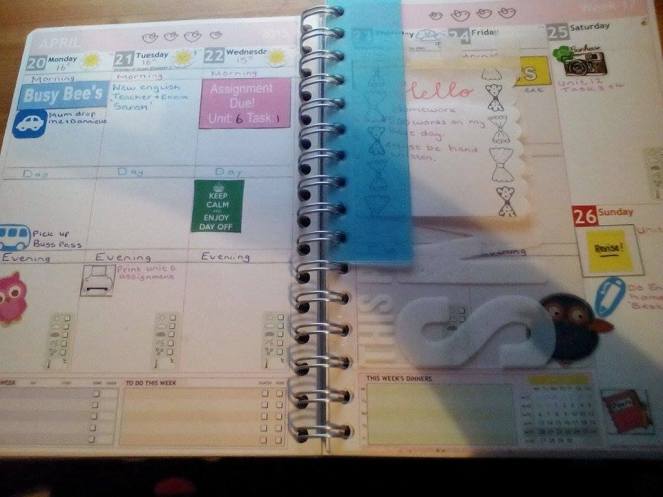 Personal planner layout 20 april
